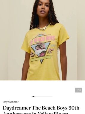 Daydreamer Yellow Beach Boys Graphic Tee